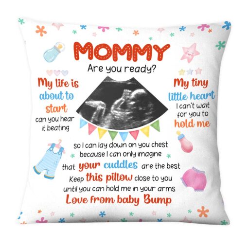 Personalized Gift For Daughter New Mom My Life Is About To Start Pillow