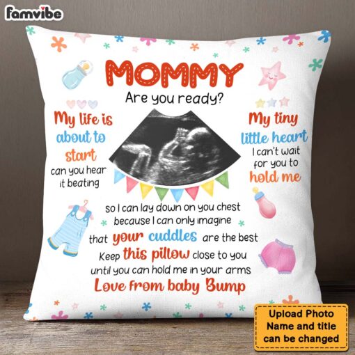 Personalized Gift For Daughter New Mom My Life Is About To Start Pillow