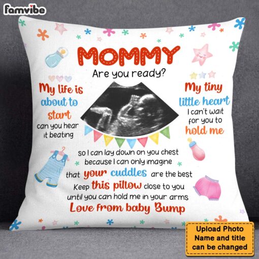 Personalized Gift For Daughter New Mom My Life Is About To Start Pillow