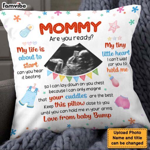 Personalized Gift For Daughter New Mom My Life Is About To Start Pillow