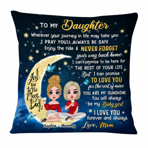 Personalized Gift For Daughter Pillow