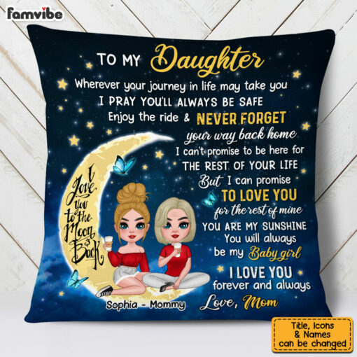 Personalized Gift For Daughter Pillow