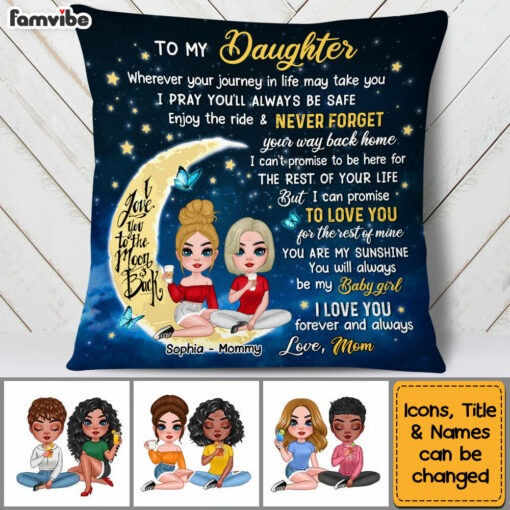 Personalized Gift For Daughter Pillow