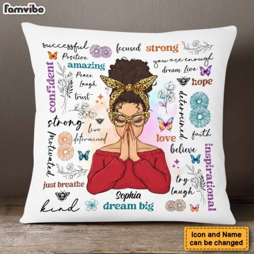 Personalized Gift For Daughter Positive Affirmations Pillow