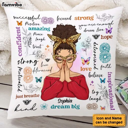 Personalized Gift For Daughter Positive Affirmations Pillow