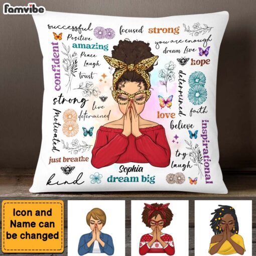 Personalized Gift For Daughter Positive Affirmations Pillow