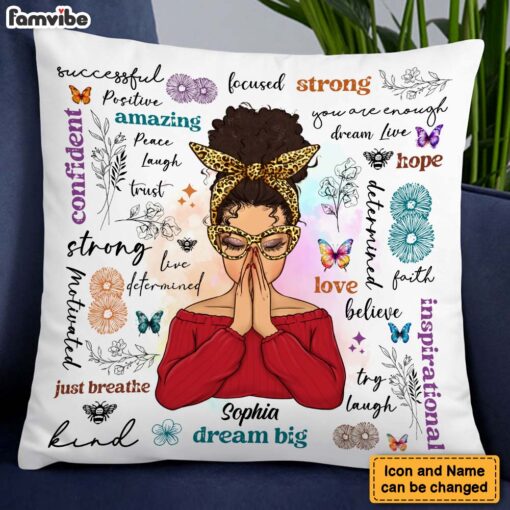 Personalized Gift For Daughter Positive Affirmations Pillow