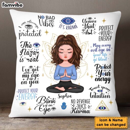 Personalized Gift For Daughter Protect Your Energy Pillow