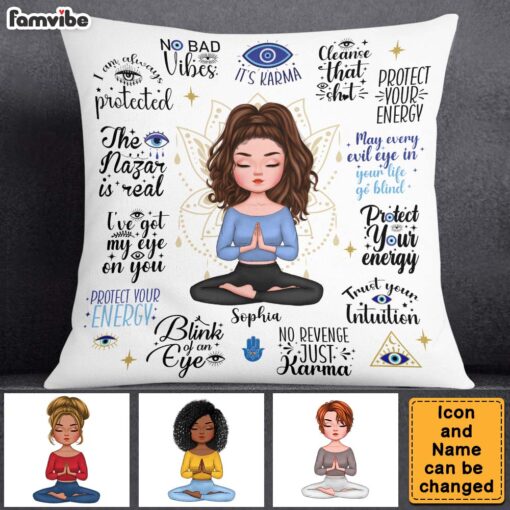 Personalized Gift For Daughter Protect Your Energy Pillow