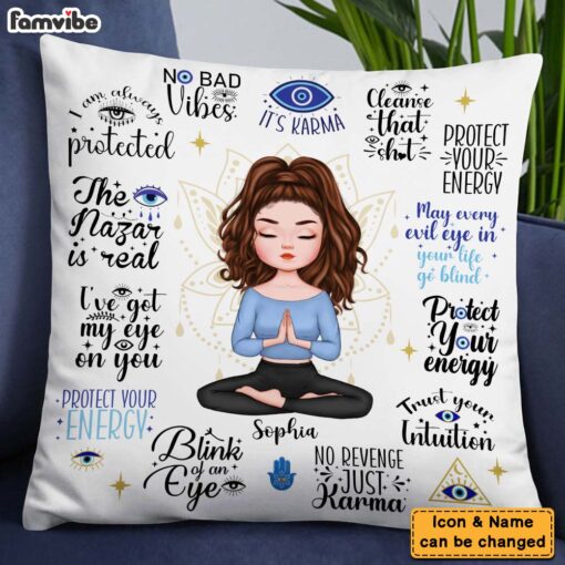 Personalized Gift For Daughter Protect Your Energy Pillow