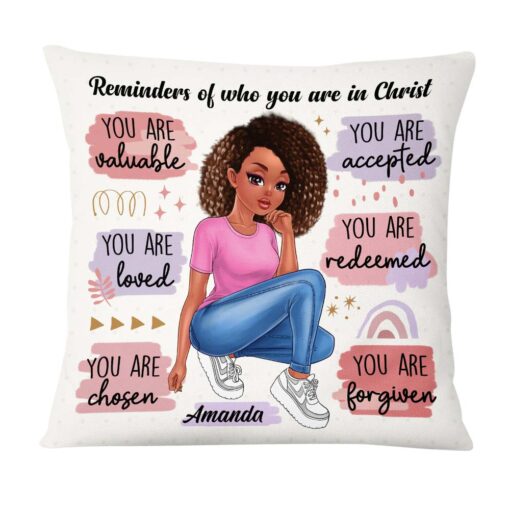 Personalized Gift For Daughter Reminder In Christ Pillow