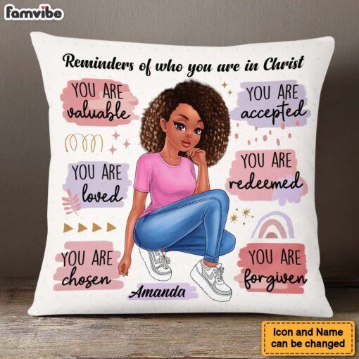 Personalized Gift For Daughter Reminder In Christ Pillow