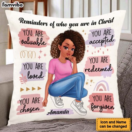 Personalized Gift For Daughter Reminder In Christ Pillow