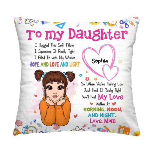 Personalized Gift For Daughter Science Theme Pillow