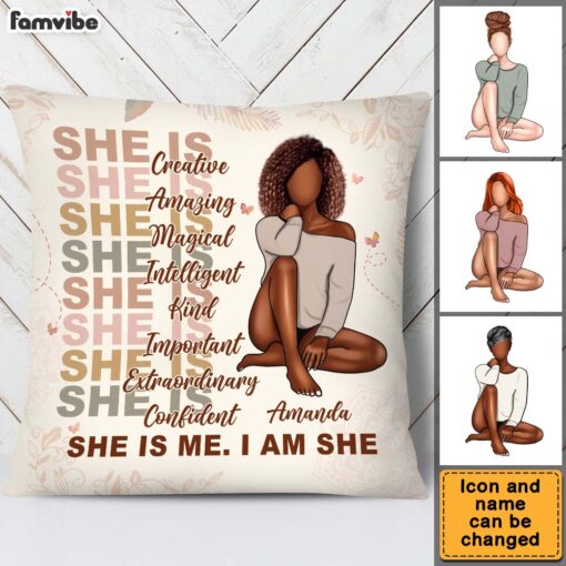 Personalized Gift For Daughter She Is Me I Am She Pillow