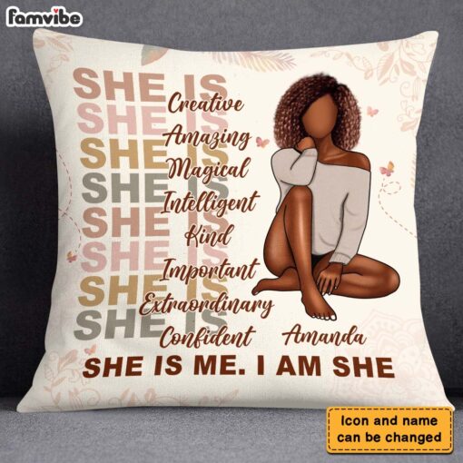 Personalized Gift For Daughter She Is Me I Am She Pillow