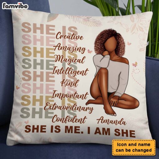 Personalized Gift For Daughter She Is Me I Am She Pillow