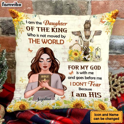 Personalized Gift For Daughter The Daughter Of The King Pillow