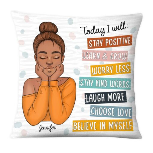 Personalized Gift For Daughter Today I Will Pillow