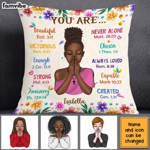 Personalized Gift For Daughter You Are Beautiful Pillow