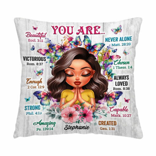 Personalized Gift For Daughter You Are Bible Verses Pillow