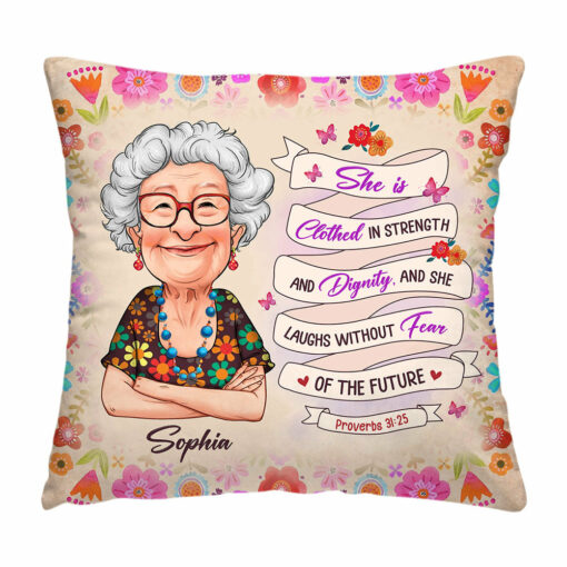 Personalized Gift For Empowered Woman Christian Proverbs Pillow