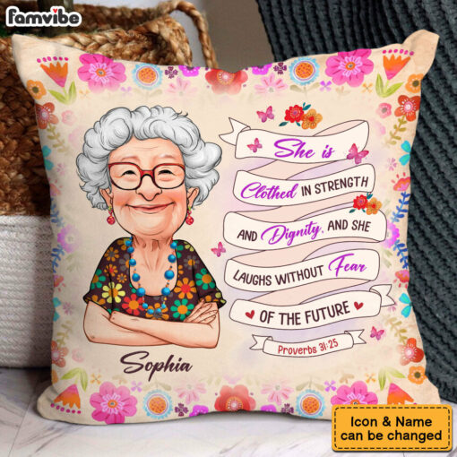 Personalized Gift For Empowered Woman Christian Proverbs Pillow