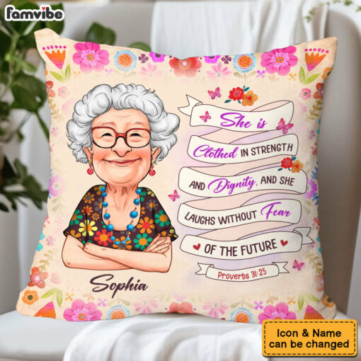 Personalized Gift For Empowered Woman Christian Proverbs Pillow