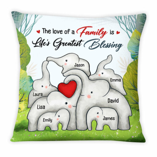 Personalized Gift For Family Life’s Greatest Blessing Pillow