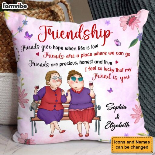 Personalized Gift For Friend Friendship Pillow