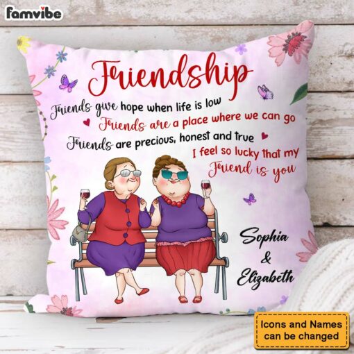 Personalized Gift For Friend Friendship Pillow