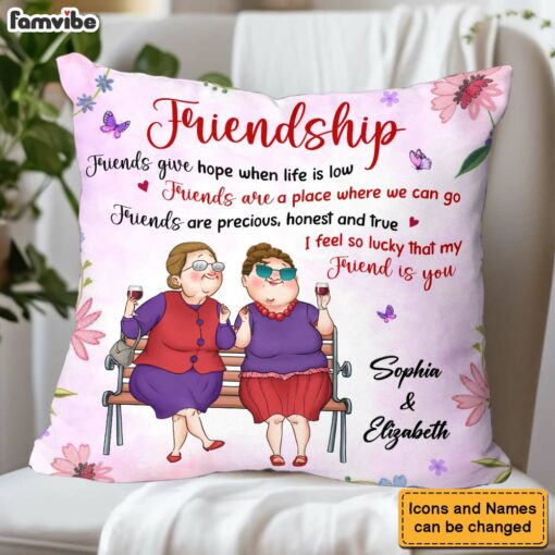 Personalized Gift For Friend Friendship Pillow