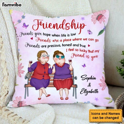 Personalized Gift For Friend Friendship Pillow