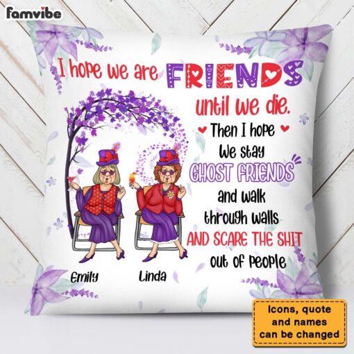 Personalized Gift For Friend Funny Ghost Pillow