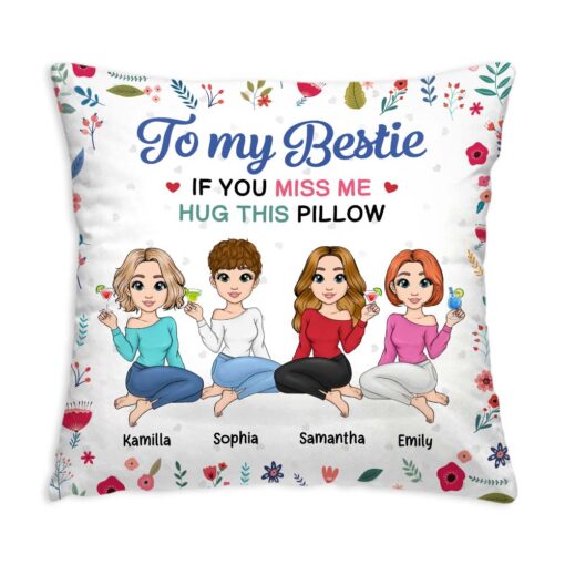 Personalized Gift For Friend Hug This Pillow