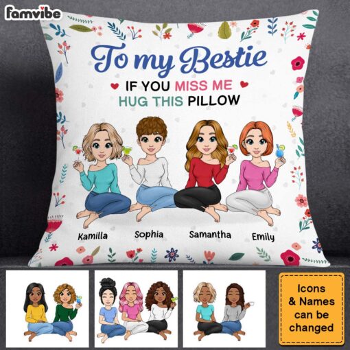 Personalized Gift For Friend Hug This Pillow