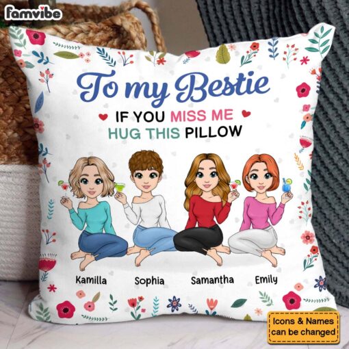 Personalized Gift For Friend Hug This Pillow