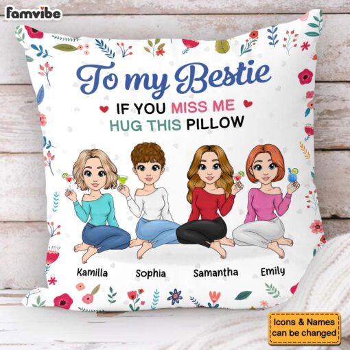 Personalized Gift For Friend Hug This Pillow