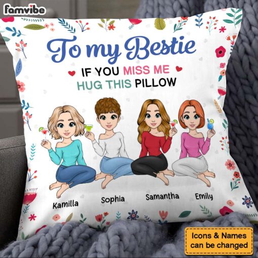 Personalized Gift For Friend Hug This Pillow