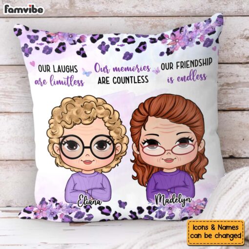 Personalized Gift For Friend Our Friendship Is Endless Pillow