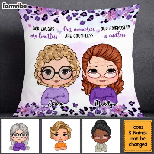 Personalized Gift For Friend Our Friendship Is Endless Pillow