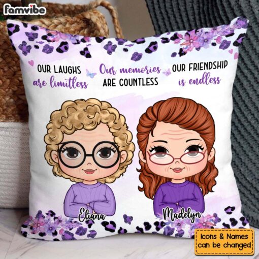 Personalized Gift For Friend Our Friendship Is Endless Pillow