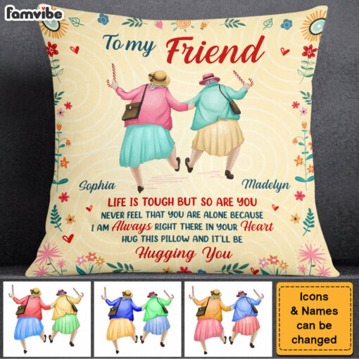 Personalized Gift For Friend Right There In Your Heart Pillow