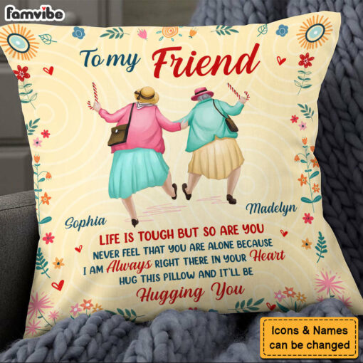 Personalized Gift For Friend Right There In Your Heart Pillow