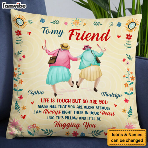 Personalized Gift For Friend Right There In Your Heart Pillow