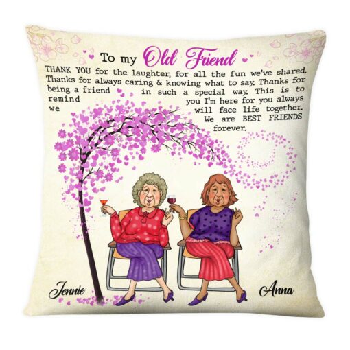 Personalized Gift For Friend Thank You For� All The Laughter Pillow