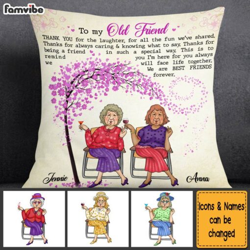 Personalized Gift For Friend Thank You For� All The Laughter Pillow