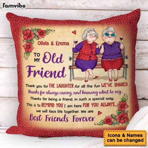 Personalized Gift For Friend Thank You Pillow