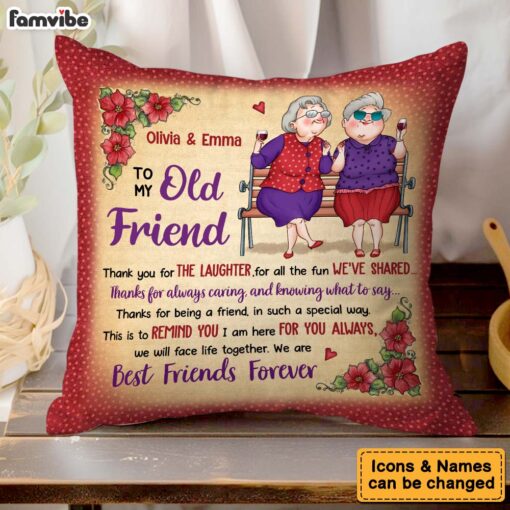 Personalized Gift For Friend Thank You Pillow