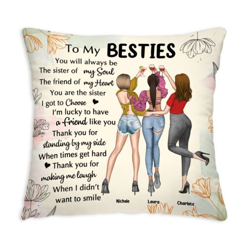 Personalized Gift For Friend The Sister Of The Soul Pillow